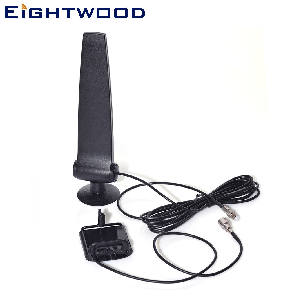 Eightwood GSM CDMA 3G 4G LTE Mobiele Telefoon Signaal Booster Versterker Telefoon Houder met Antenne 4g Antenne 120 cm RG174 FME Connector