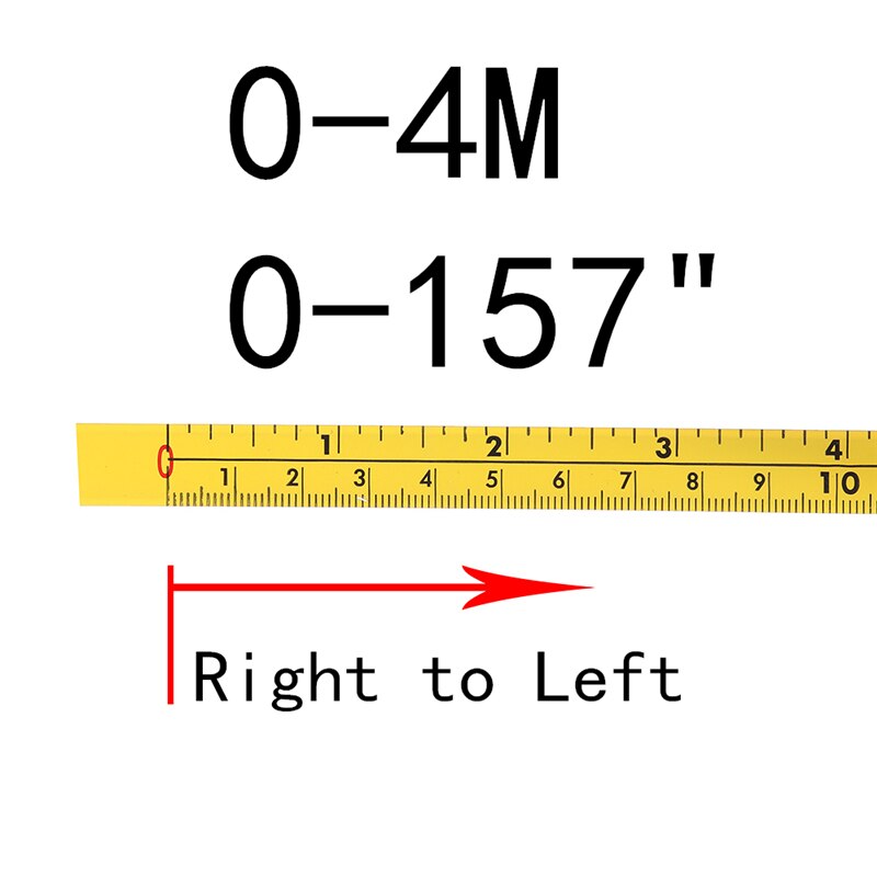 Metric and Inch Self Adhesive Measuring Tape Steel Miter Track Measure Tape Miter Saw Scale For T-track Router Table Band Saw: 4m
