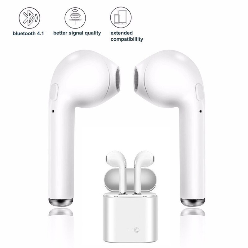 Auriculares i7s Tws con Bluetooth 5,0, auriculares inalámbricos, auriculares manos libres para teléfono iPhone, Xiaomi, Huawei y Samsung