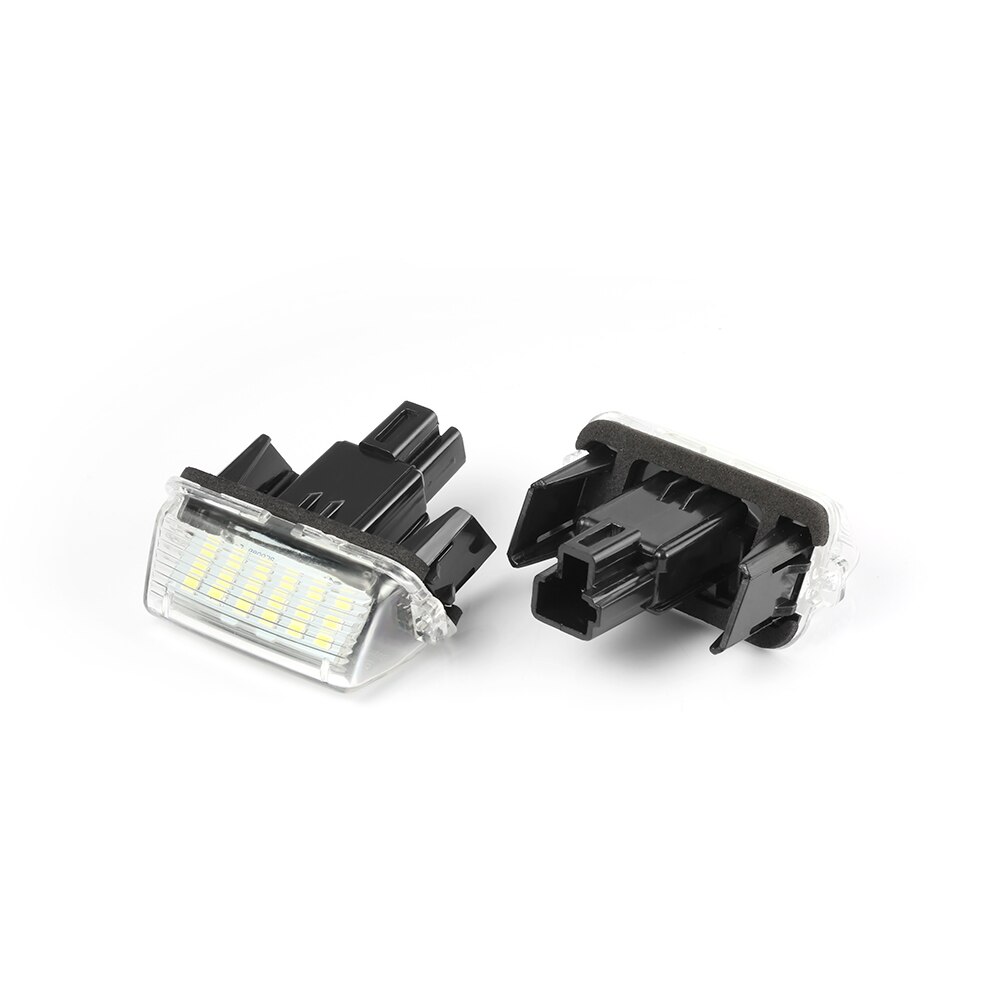 Luz Led blanca para matrícula de coche, lámpara CANbus para Toyota Yaris/Vitz Camry Corolla Prius C Ractis Verso, 2 uds.