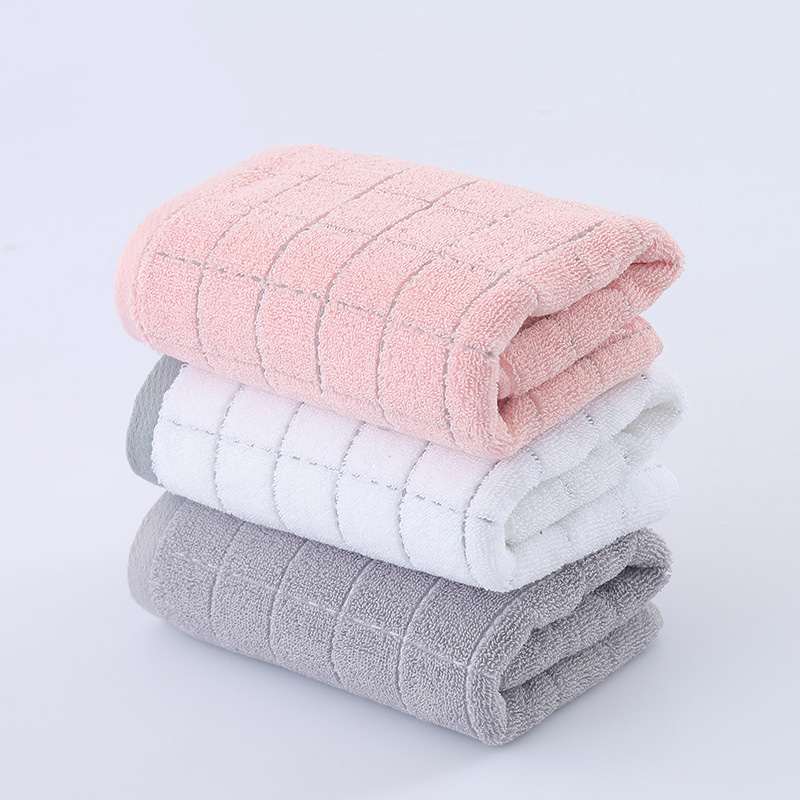 Plaid Towel 35*75cm 100% Cotton Face Towel Soft Super Absorbent Bath Towel Face Hair Shower Towels for Adults Kids