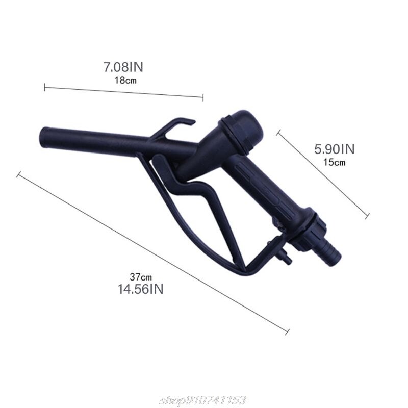 Plastic Manual Heavy Duty Fuel Nozzle 25mm/20mm Straight Spout Gasoline Dispenser Transfer Pump D18 20