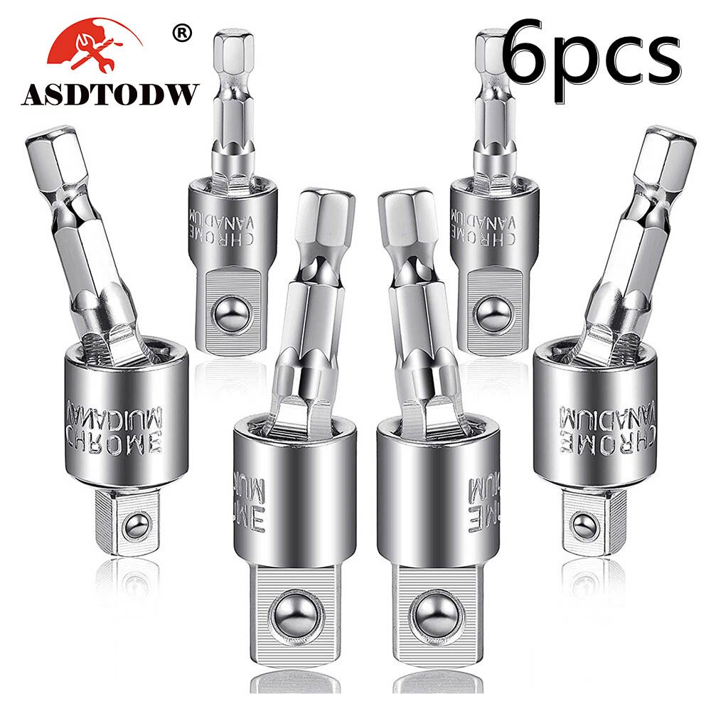 Power Drill Sockets Adapter Set Impact Driver Adapter 360 Degree Rotatable Socket Adapter Socket to Drill Adapter