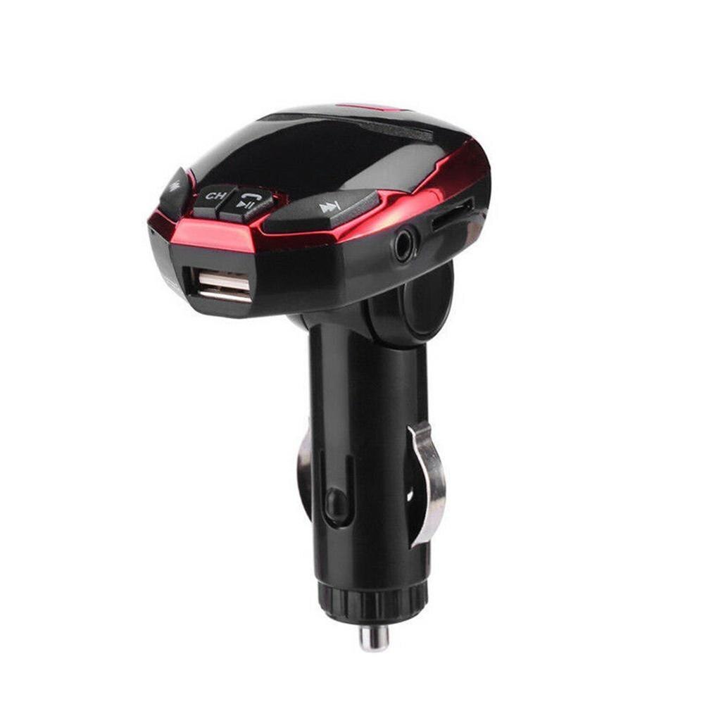 FM Transmitter Wireless USB Modulator Bluetooth LCD Auto MP3/WMA SD MP3 Kunststoff Auto Elektronische Fernbedienung Unterstützung Kit pl L5O4: red