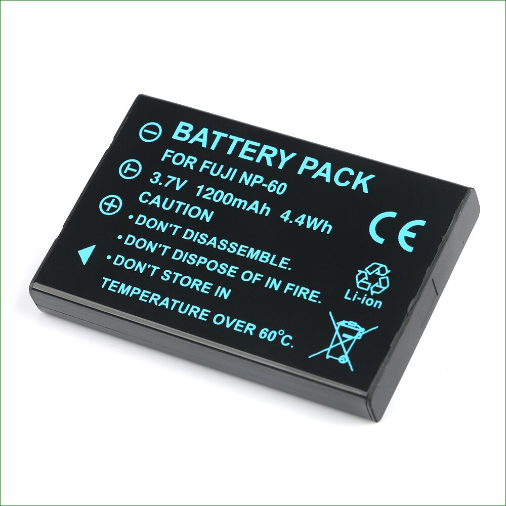 NP60 NP-60 L1812A L1812B Cámara batería + cargador para HP Photosmart R07 R507 R607 R707 R717 R725 R727 R837 R927 R937 R967: 1PC Battery