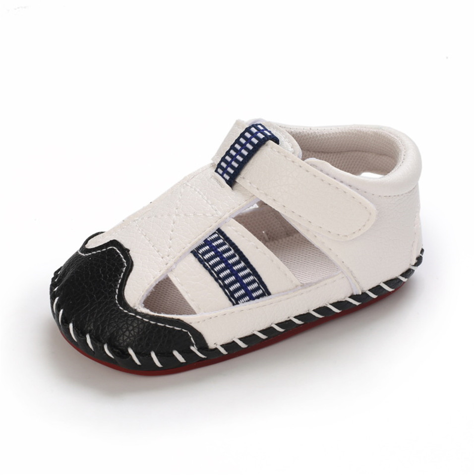 New PU Baby sandali antiscivolo bambino estate suola in gomma ragazzi moda Sneakers scarpe da neonato 0-18 mesi scarpe da bambino: 1 / 12