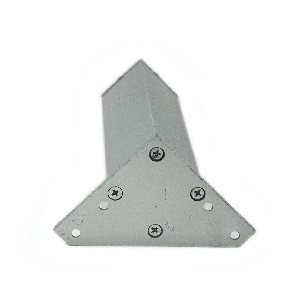 4 st 40cm möbelben skåpfötter aluminium metallbord justerbar triangelbas med skruvar