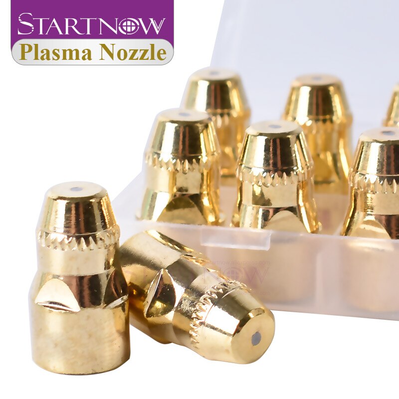 Startnow-consumibles de electrodo Hafnium de boquilla de Cortador de Plasma por aire, máquina de corte CNC, boquilla de Plasma P80 de , 10 juegos