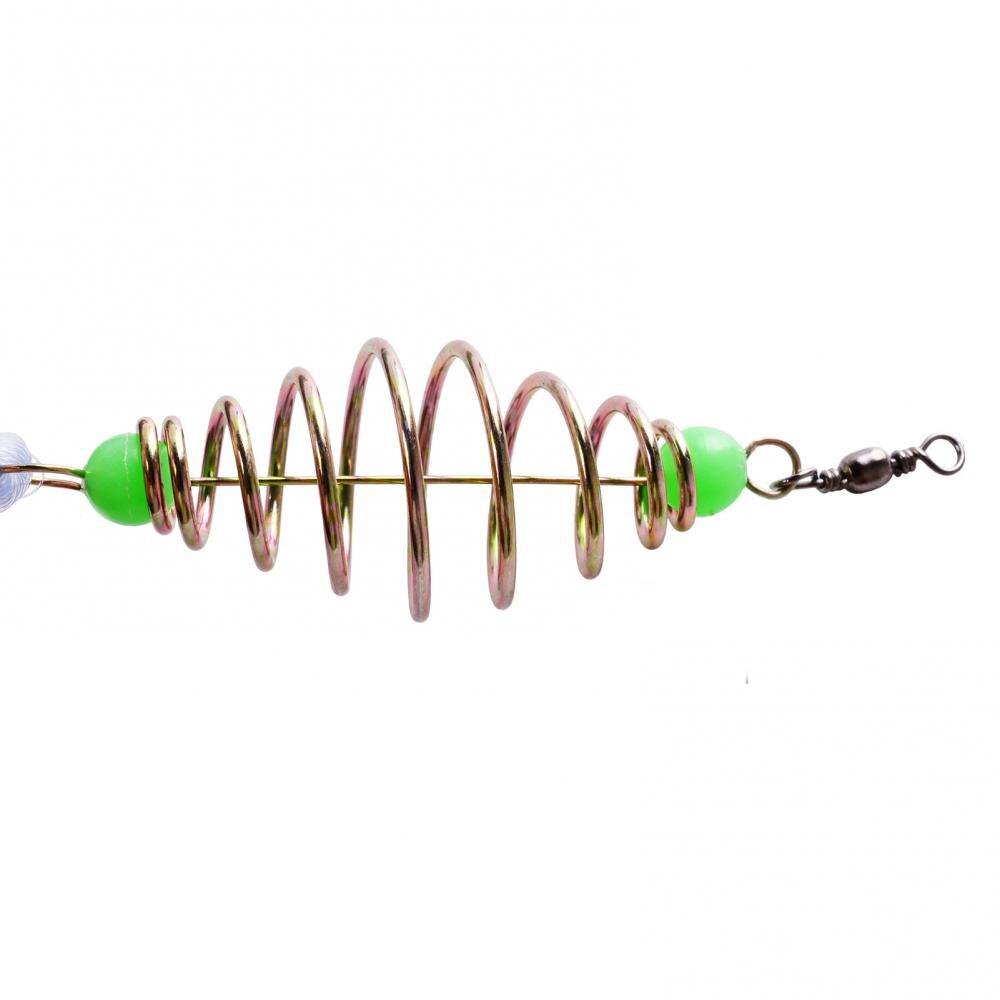 Nylon Fish Net Mesh Trapper Metal Spring Hook Shoal Netting Fishing Gear Tackle