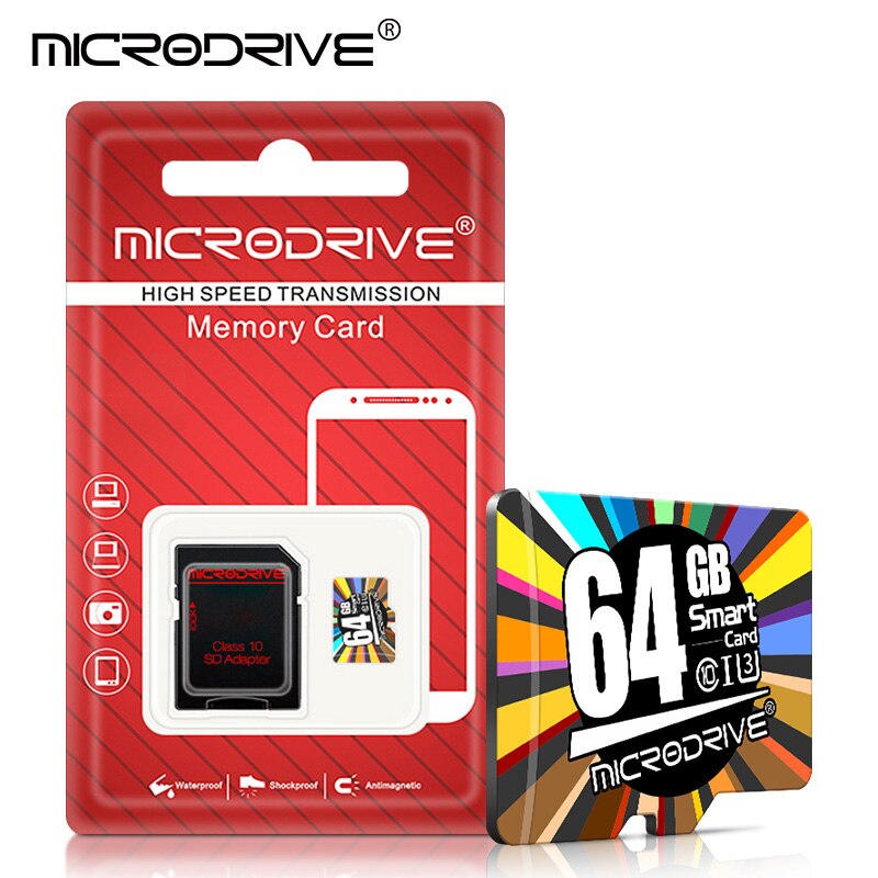 Micro SD Card Memory Card 16GB 32GB 64GB 128GB MicroSD TF card 8G cartao de memoria with Adapter For camera: 64GB