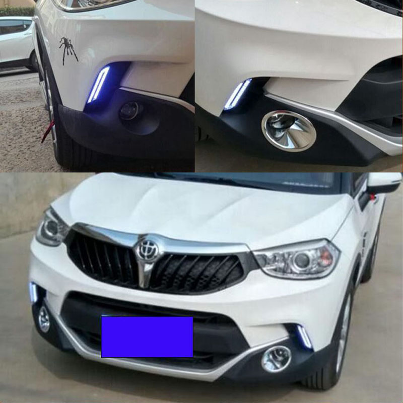 2 st led-varselljus för bilar, 12v varningslampor, vitt ljus, vattentäta dimljus, tillbehör, varningslampor, styling, led-lampor för bilar