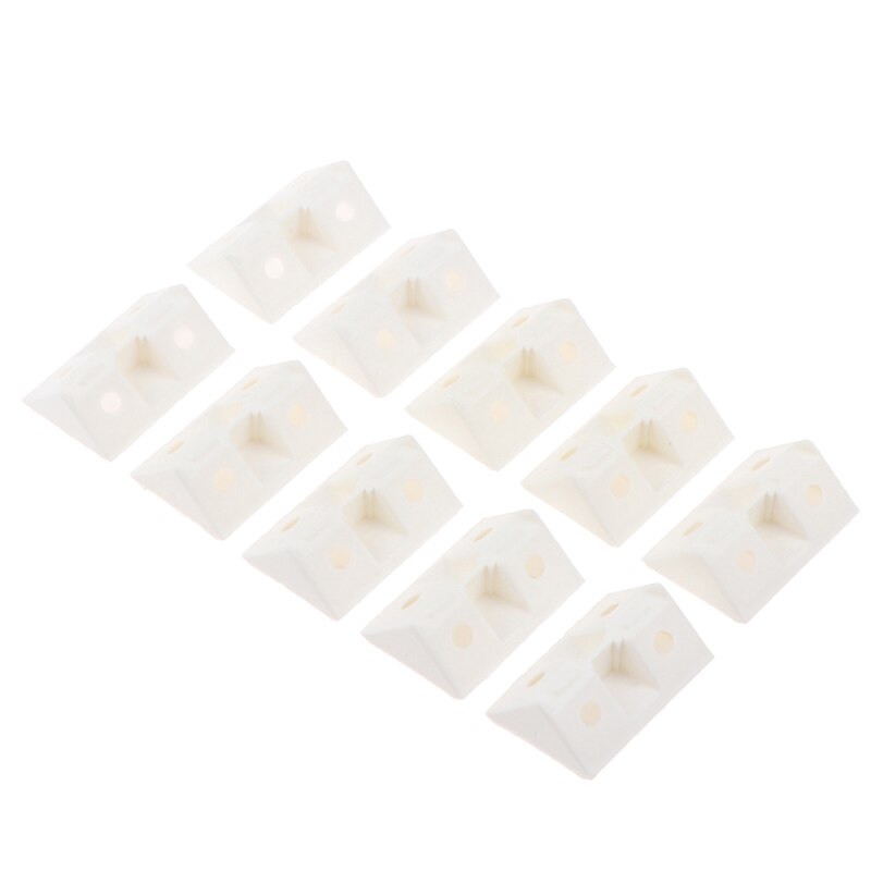 10 pezzi mobili angolari ispessiti in plastica, angolo retto di 90 gradi, accessori per mobili in compensato codice angolare: 4