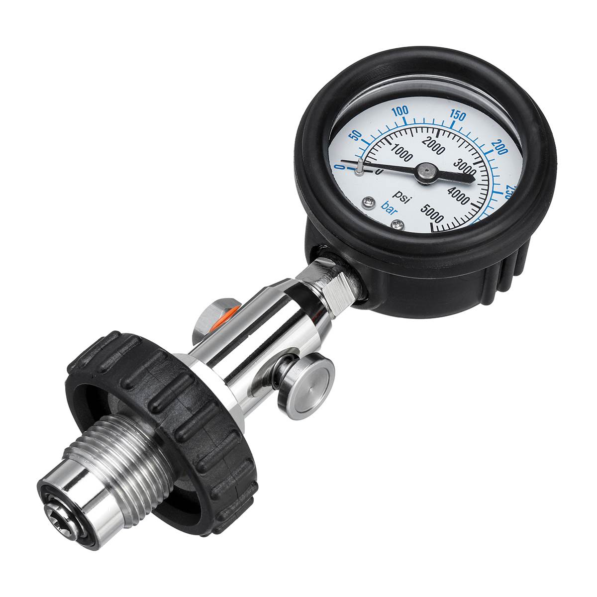 350 Bar DIVE Cylinder Tank CONTENTS Analyser PRESSURE Check Gauge with 5000psi Gauge for DIN Valve Tanks