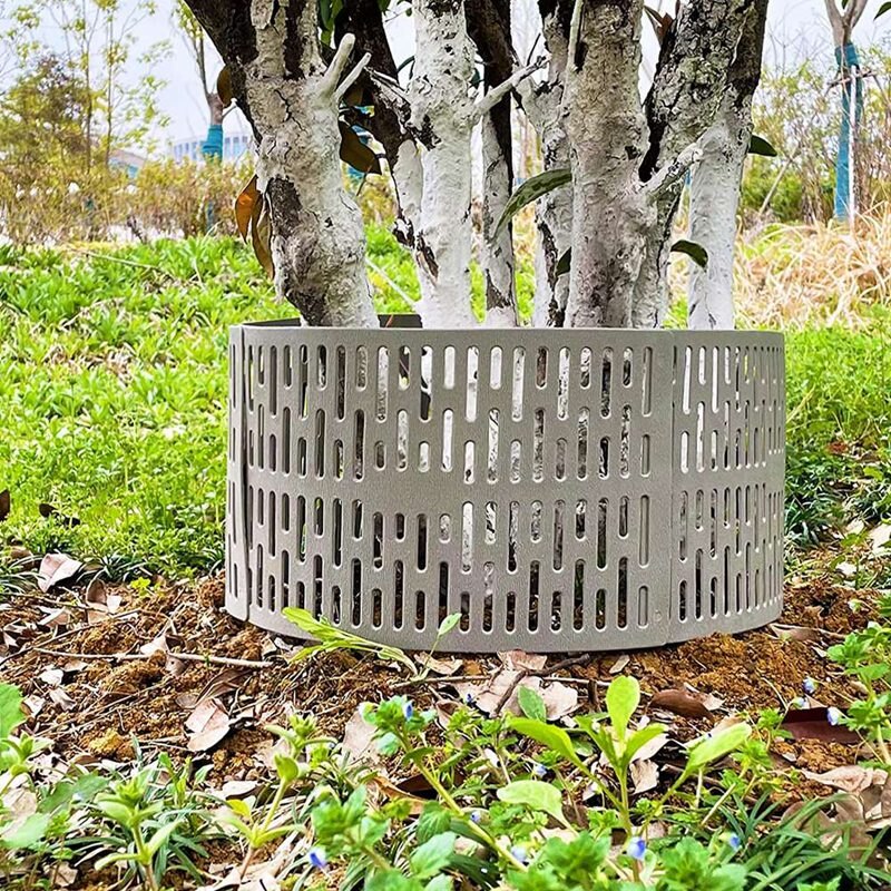 10 Pack Plastic Plant and Tree Trunk Protectors- Easy Flexible Tree Guard with 20Pcs Locking Zip Ties Expandable Nursery