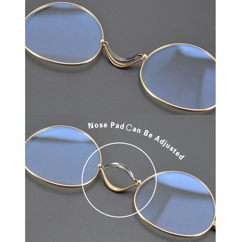 Gafas con montura de titanio para hombre y mujer, lentes ópticas de miopía graduadas para presbicia, ovaladas, Retro, Japón, coreanas