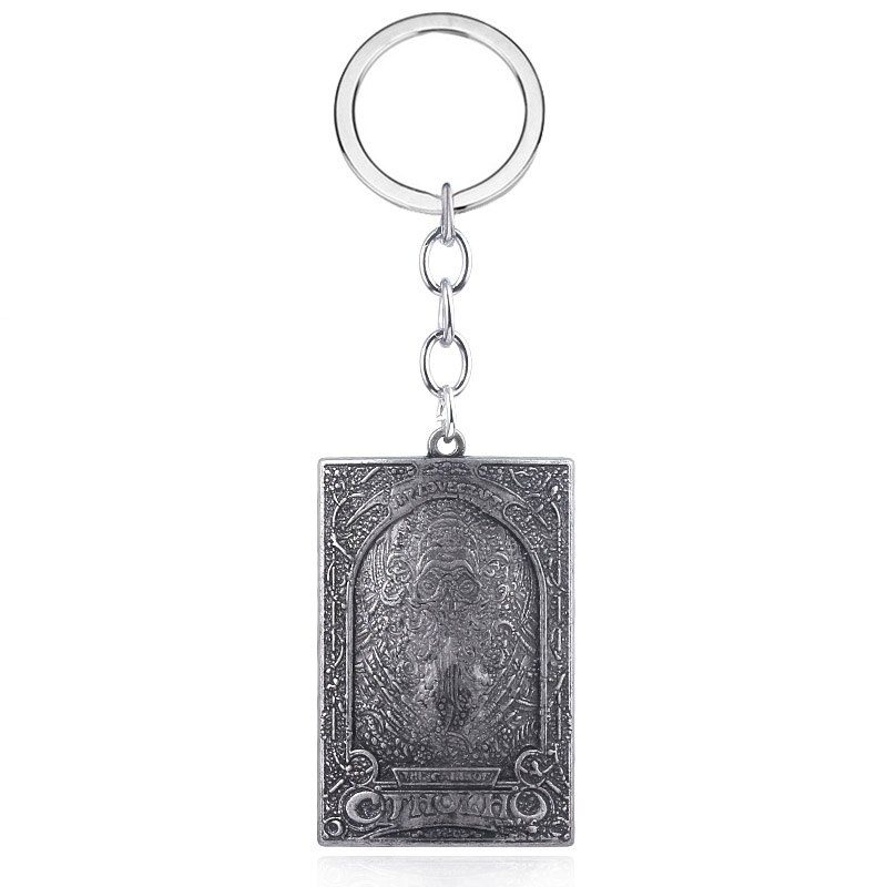 Game Dark Souls Keychain Sun Knight Shield Ornstein Artorias Sword Smough Hammer Key Chain Pendant Cosplay Jewelry: Brown