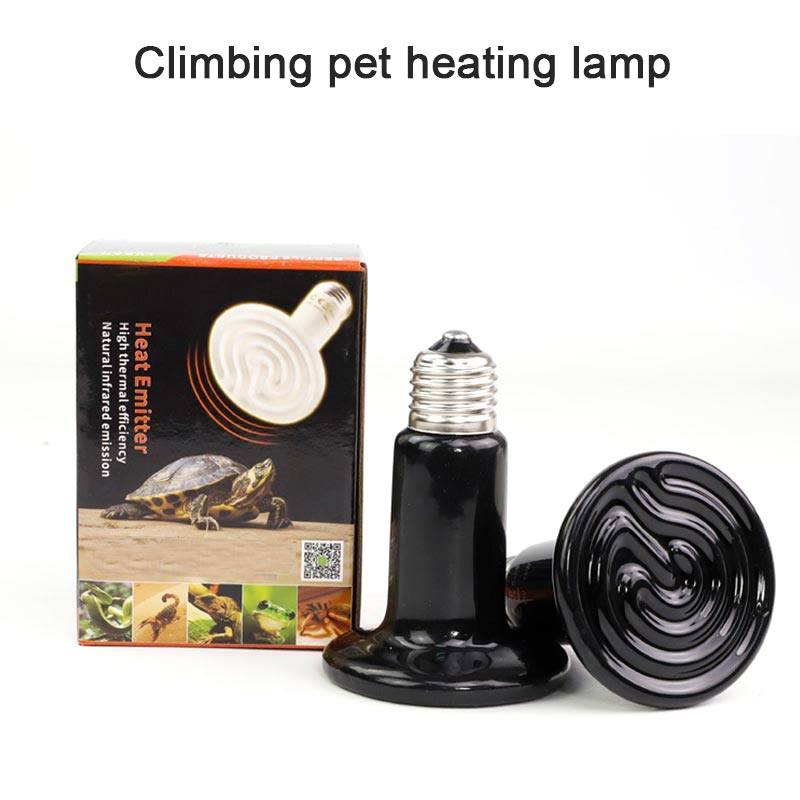 Lámpara de infrarrojos lejanos para reptiles, lámpara de cerámica para calefacción, preservación del calor, Bombilla de calefacción para mascotas, caja de cría, lámpara cálida