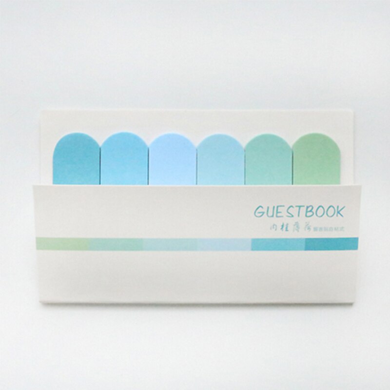120 Pages gradient sticky notes Stationery Sticker index Posted It Planner Stickers Notepads Office School Supplies