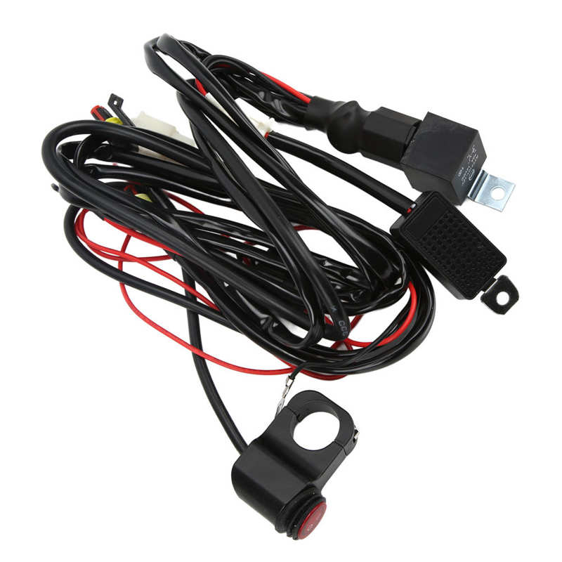 LED Relay Harness Switch Wiring Harness Plug and Play for Motorcycle SUV ATV UTV