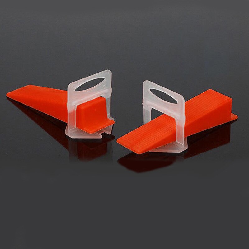200 Pieces 1.00MM Tile Leveling System Base Spacers Clips Ceramic Leveler Kits Construction Tools For Laying Tiles