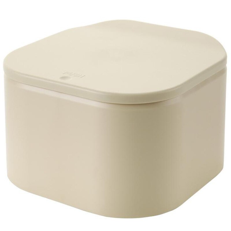 Mini cubos de basura multifunción con tapa a presión para escritorio, Cubo de almacenamiento de basura para cocina y oficina, 1 unidad