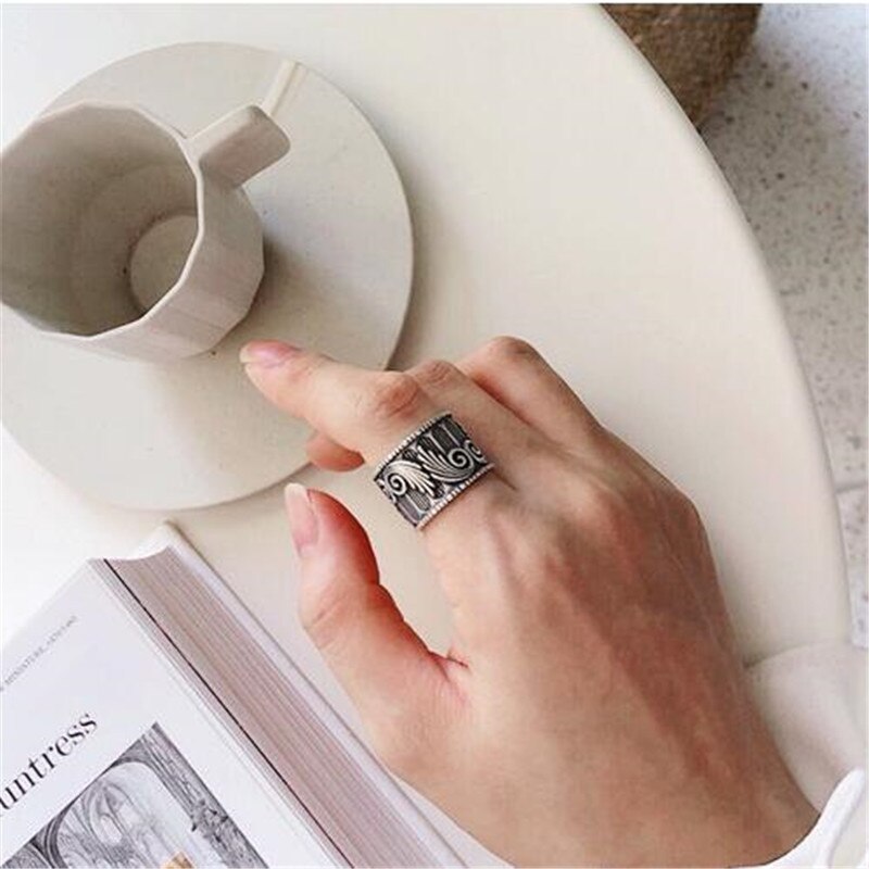 Charmant Open Vleugels Ring Voor Vrouwen Vintage Boho Party Ringen Gothic Punk Sieraden Cadeaus Voor Meisjes