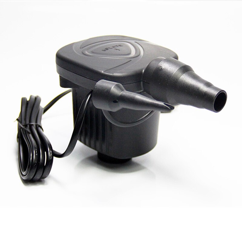 12V DC Electric Air Pump Inflator with 2 Nozzles for Inflatables Mattress Raft Bed Boat Portable Car Air Pump Compressor