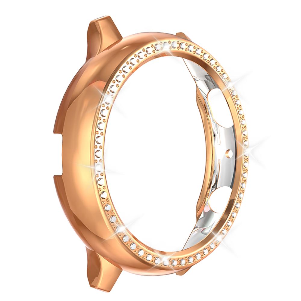 Screenprotector voor samsung galaxy watch active 2, ultradunne zachte siliconen volledige beschermhoes voor galaxy active 40/44mm: Vintage goud / 44mm