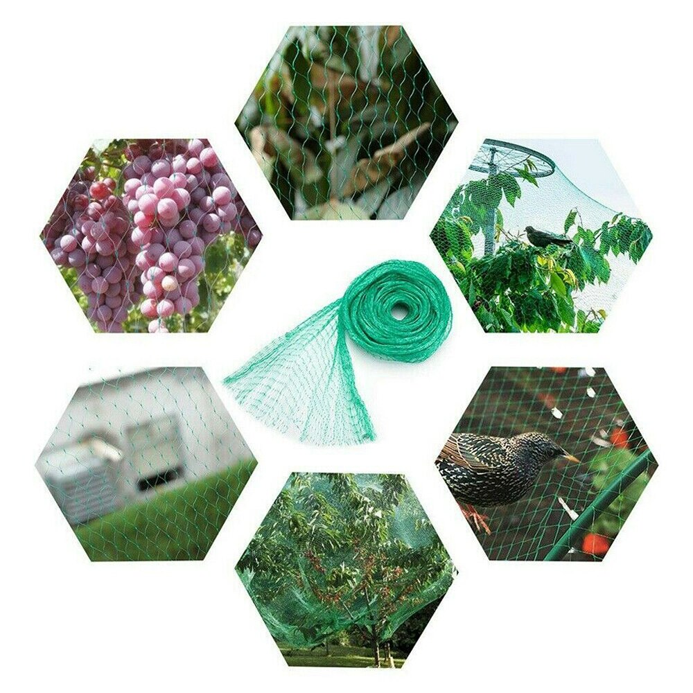 Bird Netting Protect Plants and Fruit Trees From Birds and Wildlife Reusable Lightweight Green Net for Fruit Seedlings Vegetable
