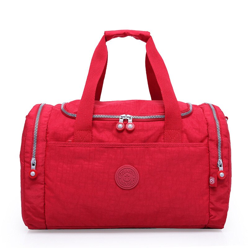 Delle Donne di modo Borse Da Viaggio Grande Capacità del Bagagliaio Impermeabile Duffle Bag Casual Borsoni Grande Week-End Viaggio Turistico Borsa: red