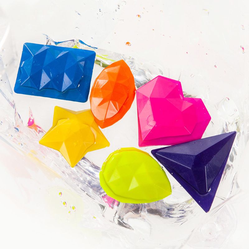 9 couleurs diamant forme cire Crayons Non toxique lavable peinture dessin cire pour bébé enfants enfants fournitures d'art éducatif C26