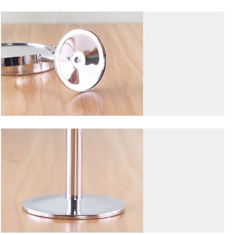 Double-Sided Retro Copper Mirror Desktop Zoom High-Definition Makeup Mirror Home Bedroom Desktop Antique Small Mirror Portable