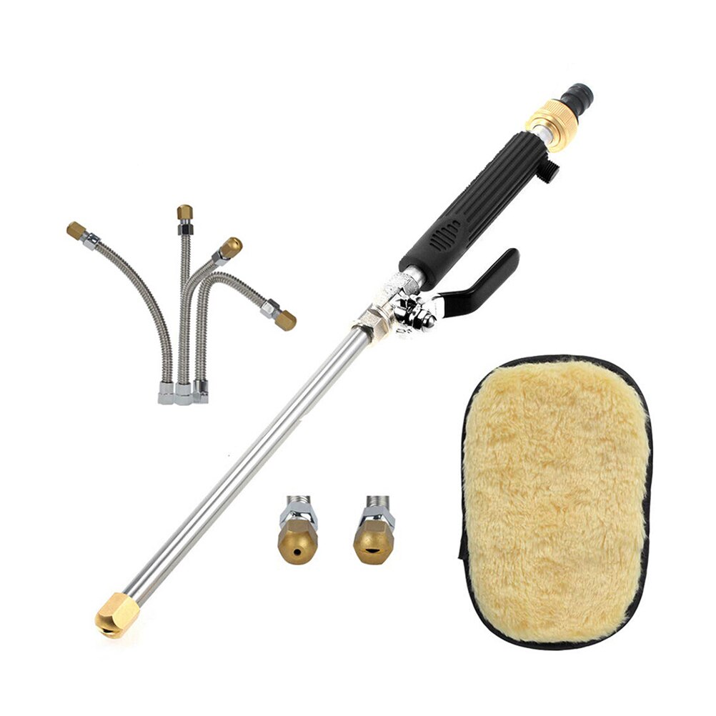 High Pressure Power Washing Gun Upgrade Water Hose Nozzle Garden Hose Sprayer Watering Jet For Car Washer Window Cleaning Tool: Colorless