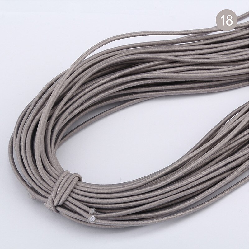 43 meter 2mm miljøvennlig rund gummi elastisk snor stretch elastiske bånd tau smykker armbånd lage plagg tag gjør selv håndverk: 12