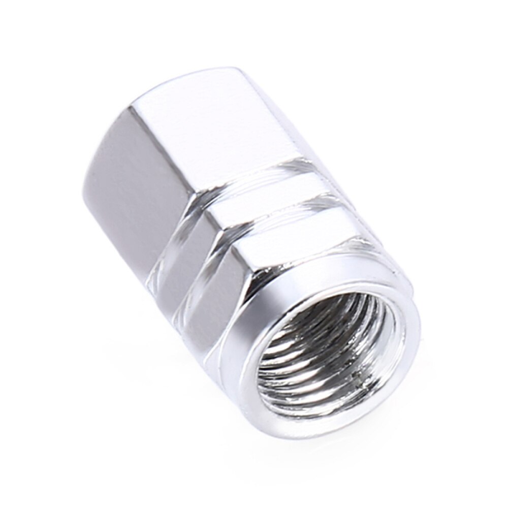 4 Stuks Universele Wiel Tire Air Dust Stem Caps Cover Voor Auto Motor (Zilver)