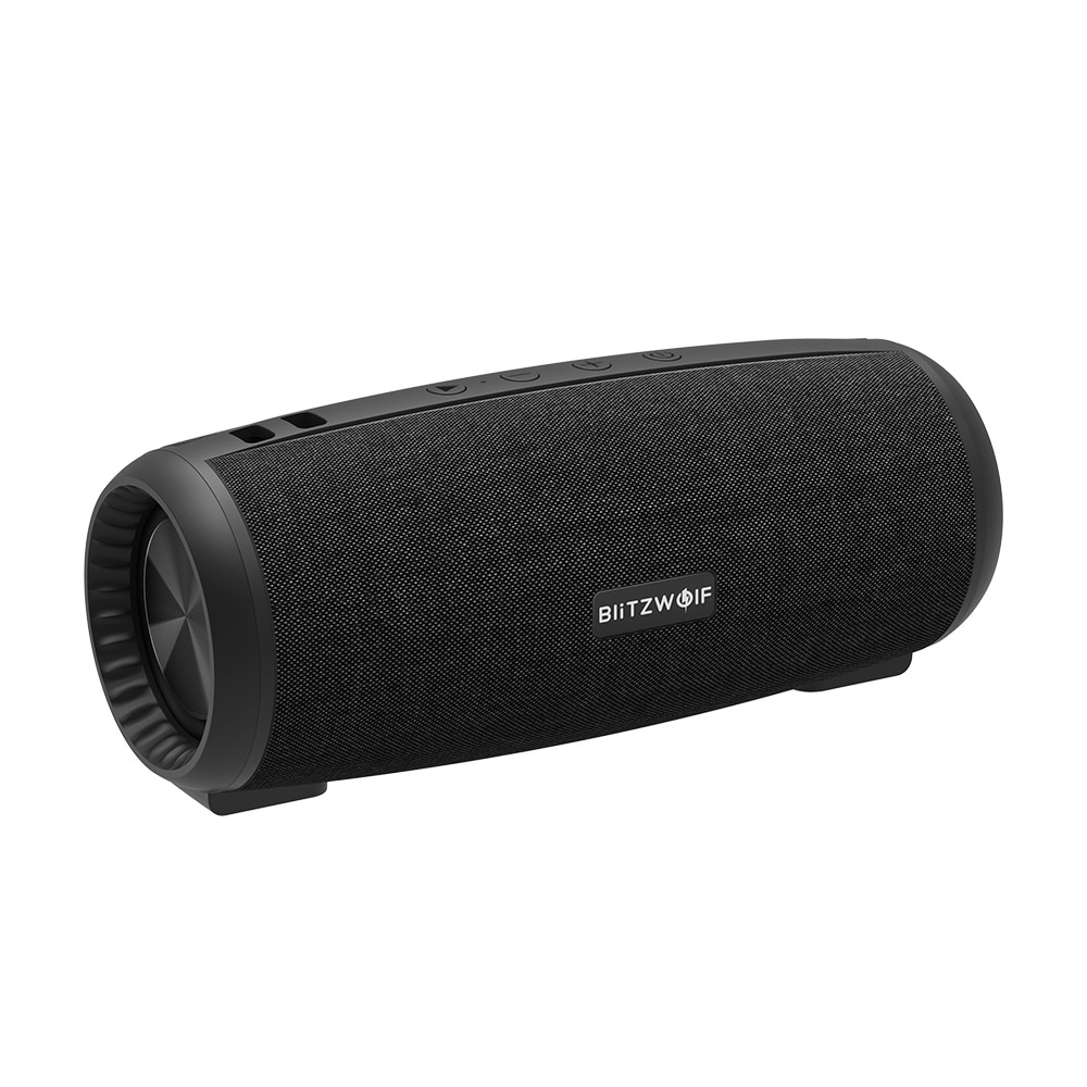 BlitzWolf BW-WA1 12W Wireless bluetooth 5.0 Speaker Dual Passive Diaphragm TWS Stereo TF Card U Disk Video Speaker with Mic
