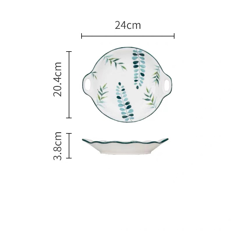 Keramik Teller Set schüssel teller tief anlage gericht kreative Europäischen stil steak platte porzellan mikrowelle neue: round plate