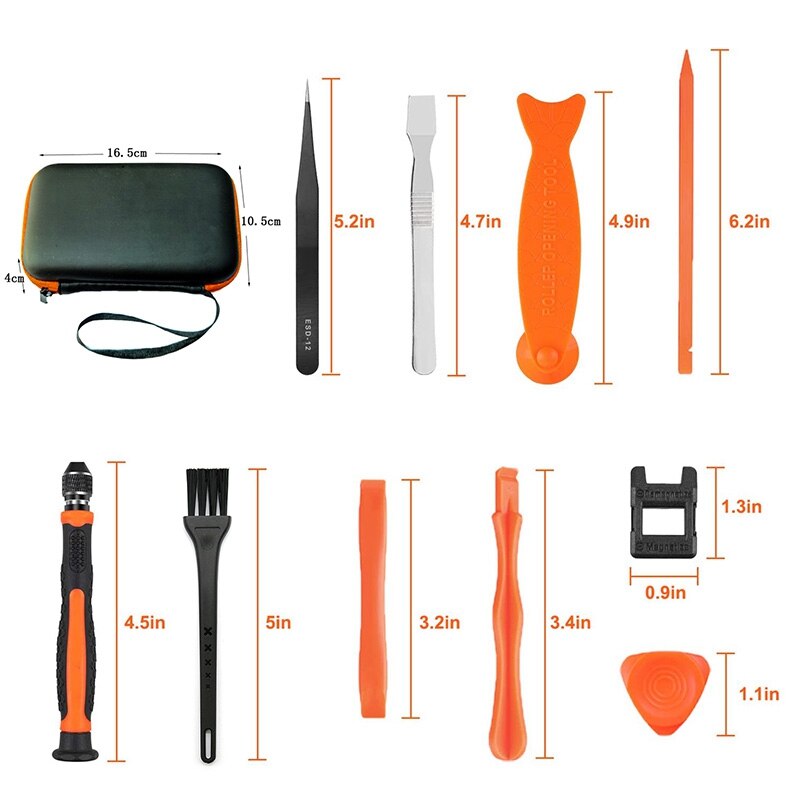 24 Kits de réparation de téléphone portable, jeu de tournevis de précision avec netizer, trousse à outils fixe pour équipement de réparation électronique