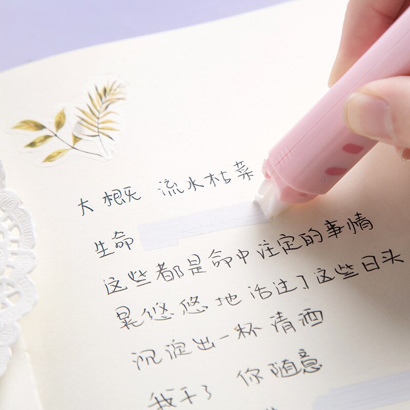 5 Meter Lange Kat Klauw Dubbele Hoofden Correctie Tape + Lijm Tape School Kantoorbenodigdheden Briefpapier