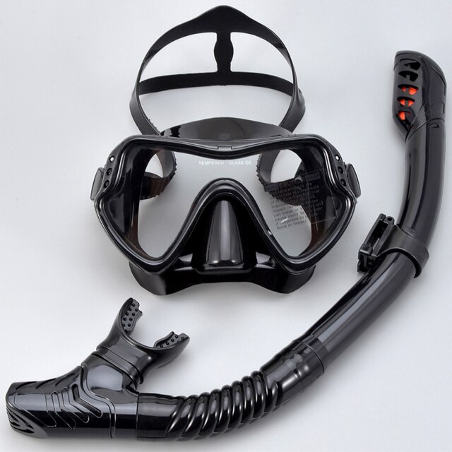 Scuba Diving Mask Silicone Mask Snorkel Anti-Fog Diving Mask Snorkel Full Dry Tube Underwater Swim Equipment: 3