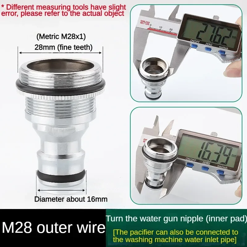 Kranadapter 24 omdreining 16 18 20 22 24 26 28 30 32mm innvendig og utvendig fintannet krankonverteringsgjengetilbehør: Lysegrå