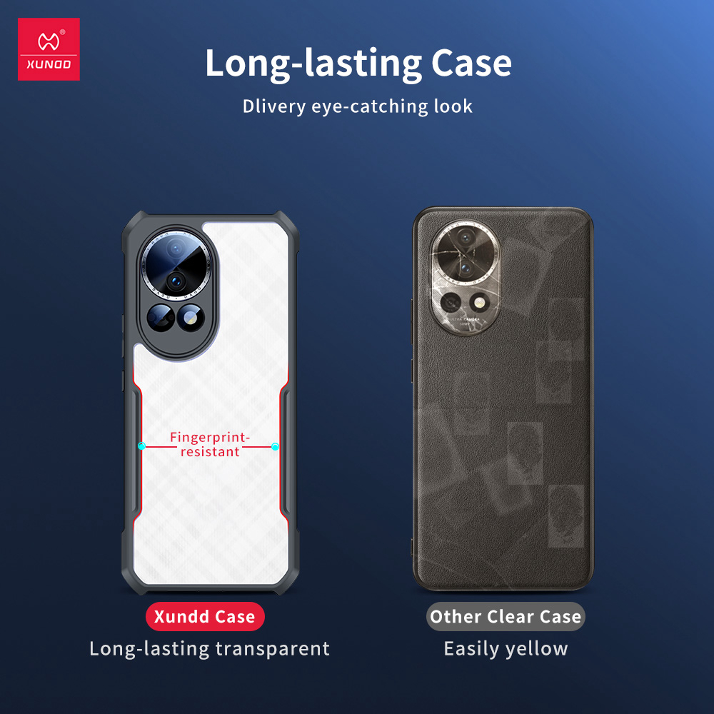 Xundd For Huawei Nova 13 12 13 Pro Case,Airbag Shockproof Shell,Acrylic+TPU Back Clear Camera Protection Phone Cover