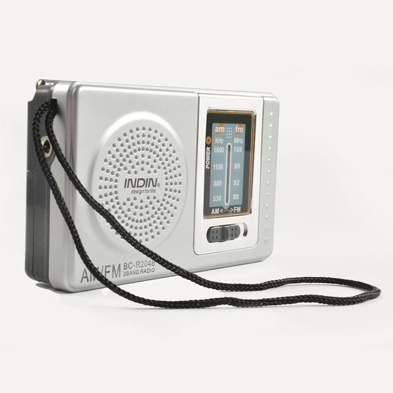 Mini Portable Pocket AM/FM Radio Telescopic Antenna Battery Powered Receiver