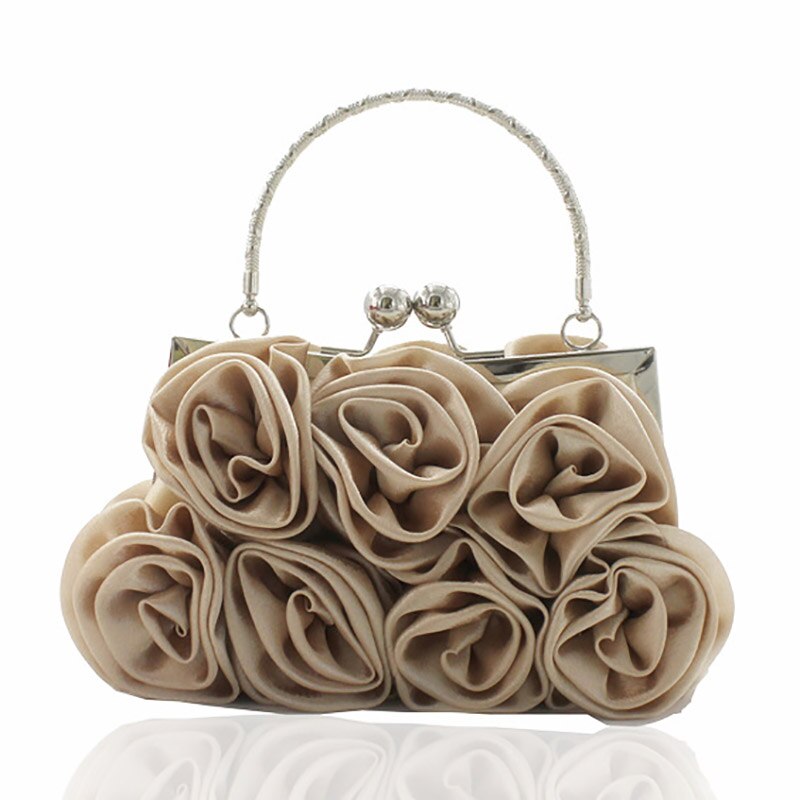 DAIWEI Saco Flor Saco Da Noiva Bolsa Saco Da Forma Da Noite das Mulheres vestido Cheio vestido de Festa de Casamento bolsa Clutch Mulheres flor Presente saco