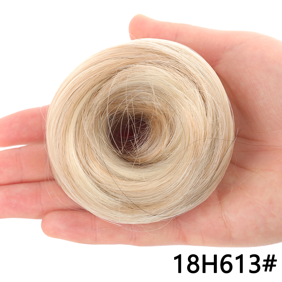 LUPU-moño de pelo sintético para mujer y niña, extensión de cabello, moño rizado, ondulado, moño desordenado, moño para el cabello, uso diario: T1B / 4 / 30