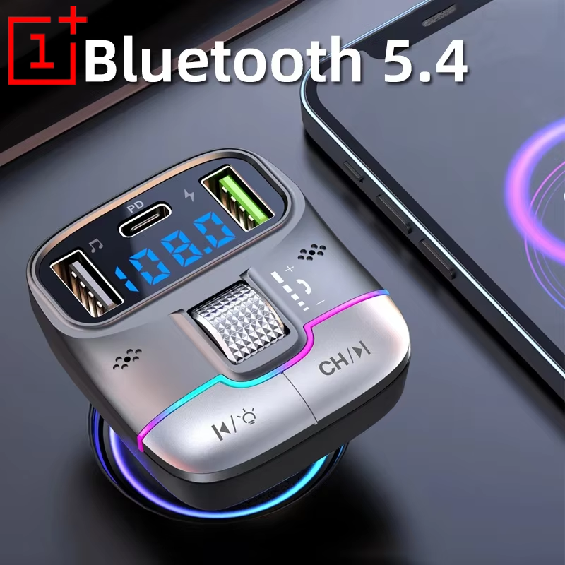 Xiaomi FM Absender Bluetooth 5.4 Freisprecheinrichtung Auto AUX Radio Modulator MP3 Spieler mit Schnellladeadapter Autozubehör