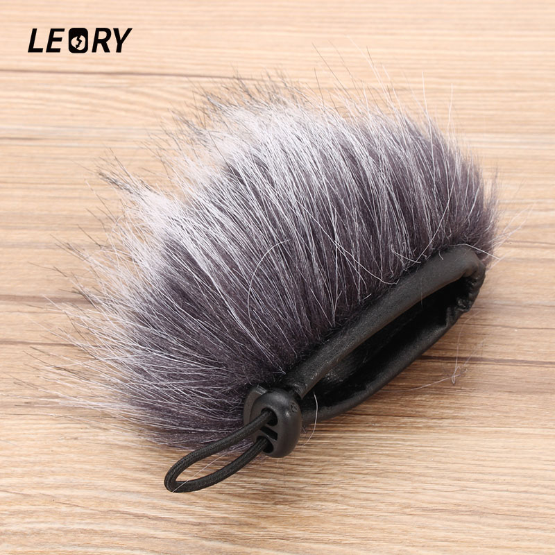 LEORY Digital Voice Recorder Artificial Furry Muff Windscreen Sound Dictaphone Outdoor Wind Sleeve Windshield Cover For ZOOM H1