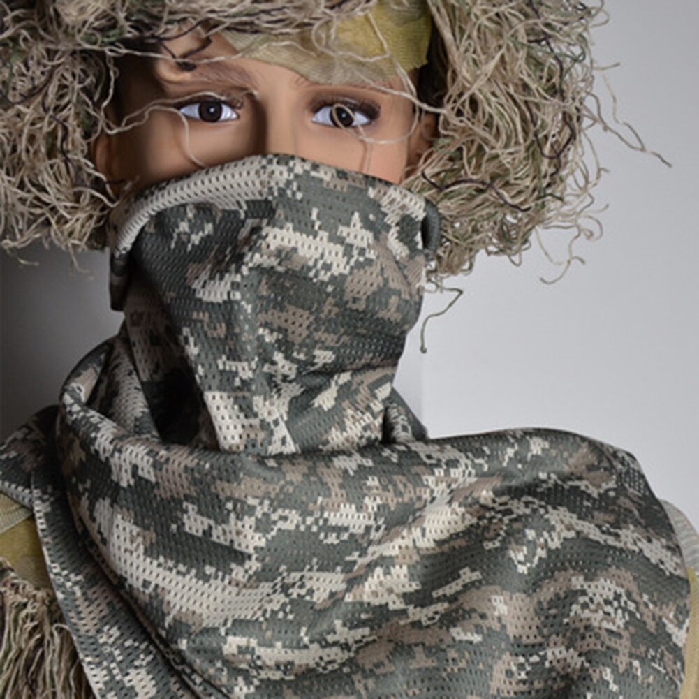 Pañuelo para exterior actividades pañuelo Material de la malla de la cubierta de la cabeza el cuello a prueba de polvo: 16