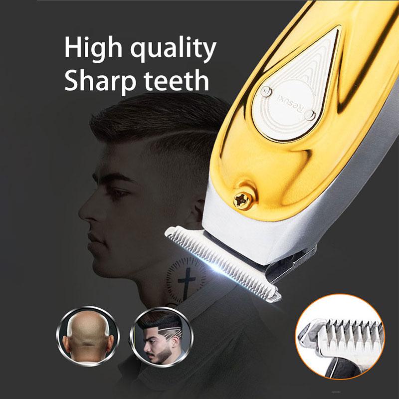 RESUXI Electric Hair Clipper For Men Barber Beard Trimmer Shaver Cordless Rechargeable Hair Cutting Machine