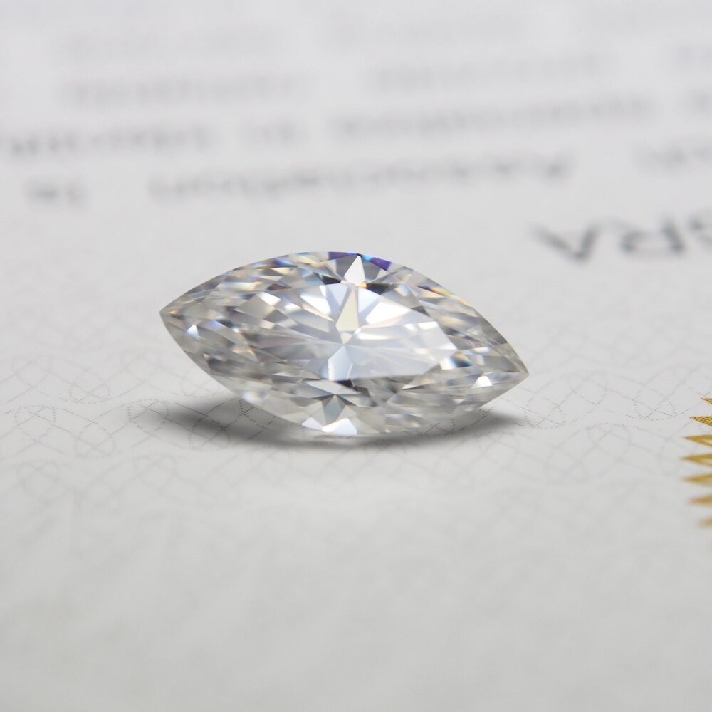3.5*7mm marquise cut VVS Moissanite Super Wit Moissanite Diamond 0.32 voor Ring maken